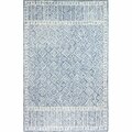 Bashian 5 ft. x 7 ft. 6 in. Valencia Collection Transitional 100 Percent Wool Hand Tufted Area Rug, Blue R131-BL-5X7.6-AL119